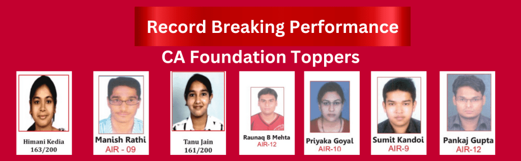 CA foundation Exam toppers