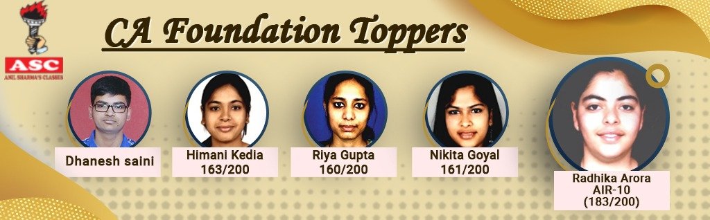 CA foundation toppers banner